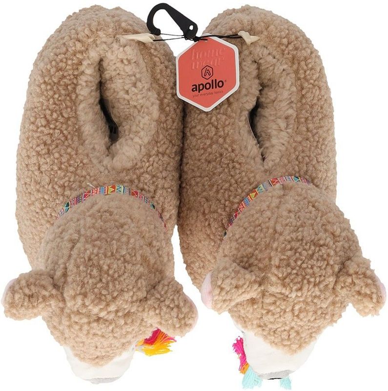 Apollo - Pantoffels - Bruin - Alpaca - 1 x Paar