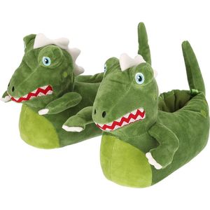 Apollo - Pantoffels - Groen - Dino - Jongens