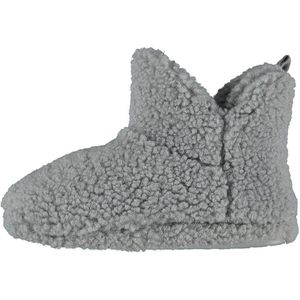 Apollo - Hoge Pantoffels - Grijs - Roze - Teddy - Unisex
