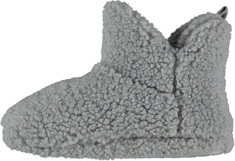 Apollo - Hoge Pantoffels - Grijs - Roze - Teddy - Unisex