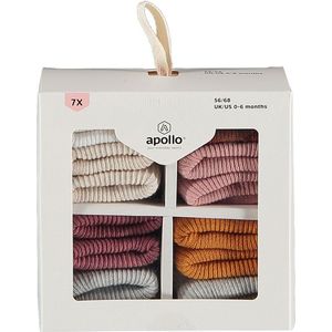 Apollo - Baby Sokken - Giftbox - Multi Girls - 6/12 Maanden - Baby sokjes - Kraam cadeau - Baby cadeau
