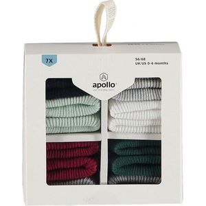 Apollo - Baby Sokken - Giftbox - Multi Boys - 0/6 Maanden - Baby sokjes - Kraam cadeau - Baby cadeau