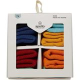 Baby Sokken - Multi Color - 100% Katoen - Giftbox met 7 Paar