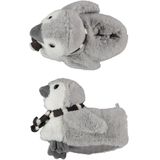 Apollo - Pinguïn - Pantoffels - Grijs/Zwart - Voor Meisjes