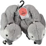 Apollo - Pinguïn - Pantoffels - Grijs/Zwart - Voor Meisjes