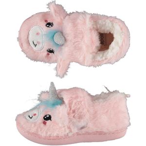 Apollo - Meisjes Pantoffels - Unicorn - Beige - 29/30 - Pantoffels kinderen - Sloffen kinderen