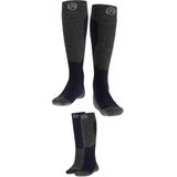 Apollo - Skisokken Unisex - Black Design - 2-Pak - Maat 35/38 - Skisokken heren