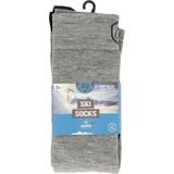 Apollo - Skisokken Unisex - Zwart - 2-Pak - Maat 35/38 - Skisokken heren - Skisokken dames