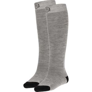 Apollo - Skisokken Unisex - Multi Grijs - 2-Pak - Maat 39/42 - Skisokken heren - Skisokken dames