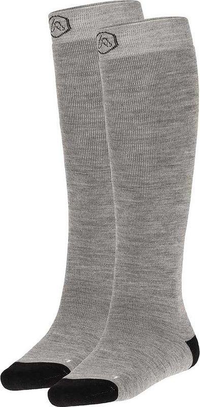 Apollo - Skisokken Unisex - Zwart - 2-Pak - Maat 35/38 - Skisokken heren - Skisokken dames