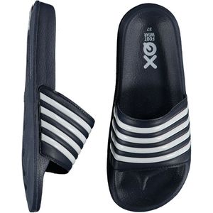 XQ - Slippers Dames - Stripes - Roze - Badslippers - Ergonomisch Voetbed