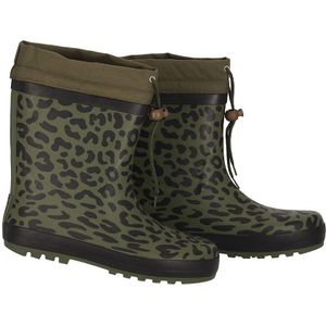 XQ - Regenlaarzen Dames - Groen - Panterprint