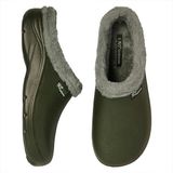 XQ Tuinklompen heren Fake Fur Groen Tuinschoenen Garden Clogs heren