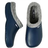 XQ - Tuinklompen - Navy - Fake Fur - Tuinschoenen