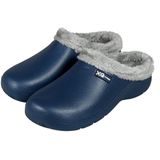 XQ - Tuinklompen - Navy - Fake Fur - Tuinschoenen