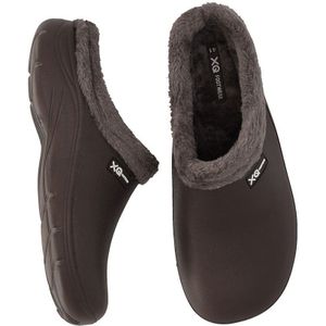 XQ - Tuinklompen - Bruin - Fake Fur - Tuinschoenen