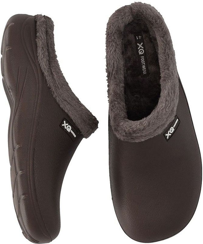 XQ - Tuinklompen - Bruin - Fake Fur - Tuinschoenen