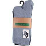 Apollo - Badstof Kindersokken - Zwart - 3-Pak - Maat 23/26