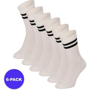 Apollo - Sportsokken - Fashion Wit - Fashion Zwart - 6-Pack - Katoen
