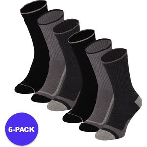 Apollo - Sportsokken Casual - Zwart - 6-Pack - Katoen