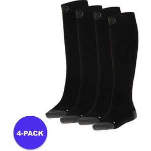 Apollo - Skisokken - Zwart - Grijs - Blauw - 4-Pack