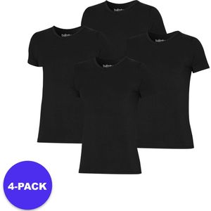 Apollo (Sports) - Bamboe T-Shirt Heren - V-Hals - Zwart - 4-Pack