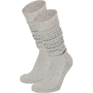 Apollo - Slobsokken Dames - Beige - One Size - Huissokken Dames