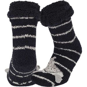 Apollo - Huissokken - Haai - Blauw - 100% Polyester - 1 x Paar