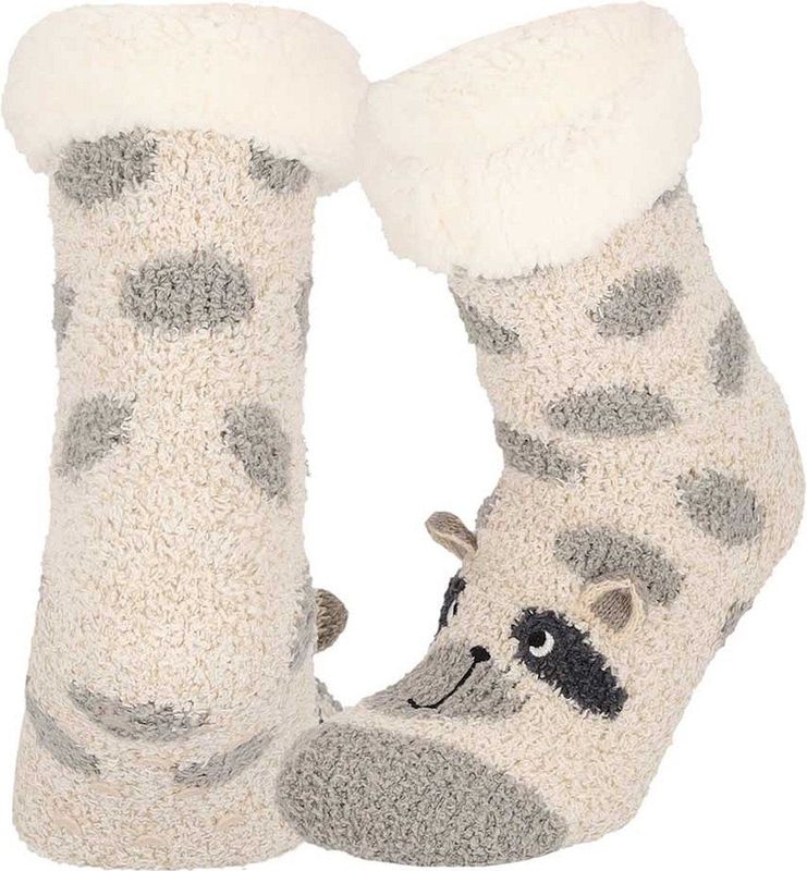 Apollo - Huissokken - Beige - Dierenprint