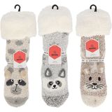 Apollo - Huissokken - Beige - Dierenprint