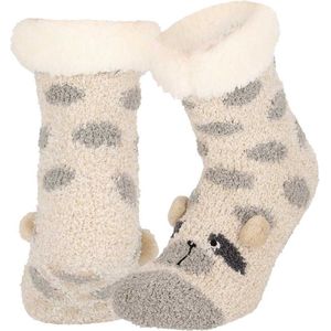 Apollo - Huissokken - Beige - Dierenprint