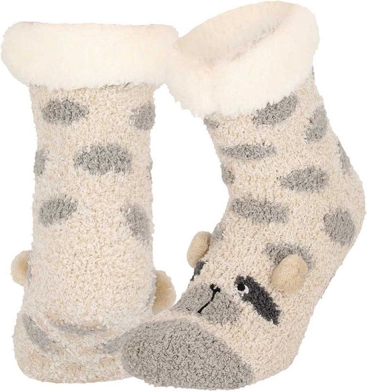 Apollo - Huissokken - Beige - Dierenprint