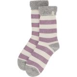 Apollo - Wollen Huissokken - Stripes - Bruin - Natural Wollen Sokken