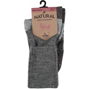 Gebreide Huissokken Dames - Antislip - Ribbed