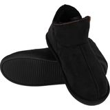 Apollo Sloffen Heren Suede Zwart/42 Pantoffels heren