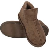 Apollo Sloffen Heren Suede Taupe/42 Pantoffels heren