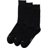 Merino Wollen Sokken - Zwart - Unisex - 3-Pak