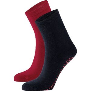 Apollo - Antislipsokken - Multi Color - 4-Pak - 75% Katoen - Antislip zool