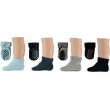 Apollo - Antislip Huissokken - Multi Grijs - Multi Navy - Multi Roze - 4 x Paar