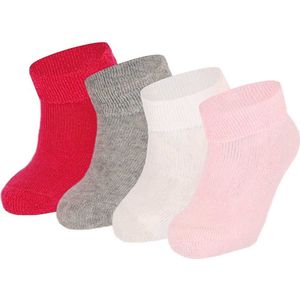 Apollo - Antislip Huissokken - Multi Grijs - Multi Navy - Multi Roze - 4 x Paar