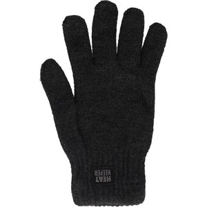 Heatkeeper - Gebreide thermo handschoenen heren - Antraciet - S/M - 1-Paar - Handschoenen heren winter