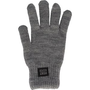 Heatkeeper - Gebreide thermo handschoenen heren - Medium Grijs - L/XL - 1-Paar - Handschoenen heren winter