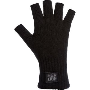 Heatkeeper - Vingerloze thermo handschoenen heren - Zwart - XXL - 1-Paar - Handschoenen heren winter