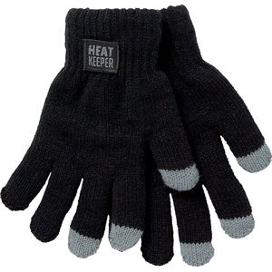 Heatkeeper - Thermo handschoenen met I-touch - Zwart - 5/8 Jaar - 1-Paar - Handschoenen touchscreen kinderen