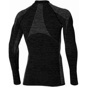 Heatkeeper - Thermoshirt heren - Zwart melange - M - 1-Stuk - Thermo shirt heren lange mouw