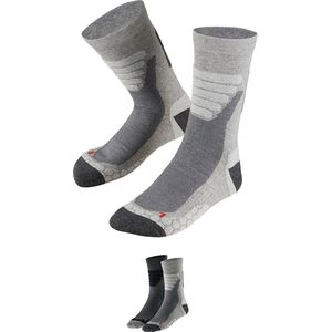 X-Treme - Wandelsokken Unisex - Multi Grijs - 2-Paar - Katoen Mix