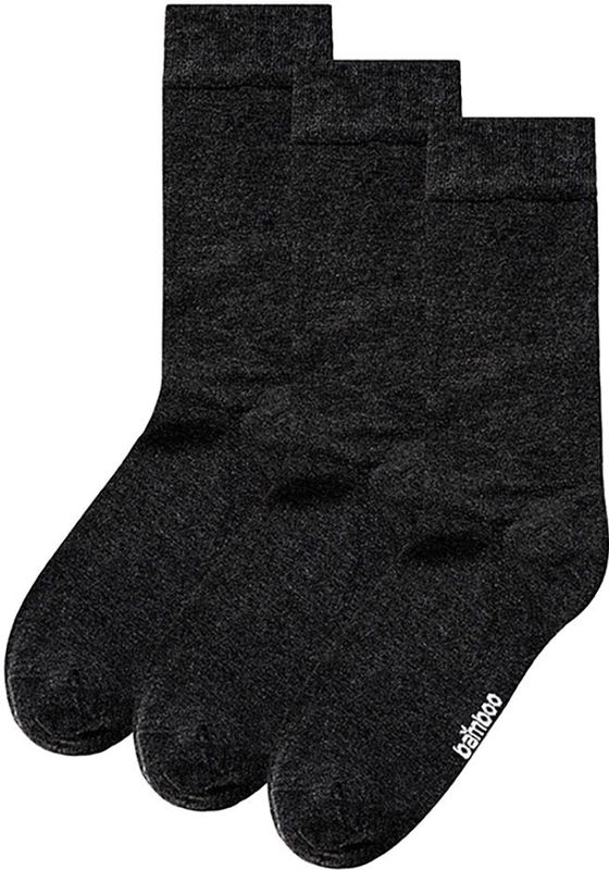 Apollo - Bamboe Sokken - Zwart - 3 Paar - 46