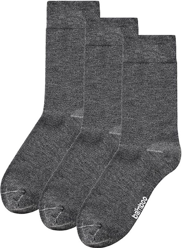 Bamboo by Apollo - Bamboe Sokken - Grijs - Basic - 3 Paar