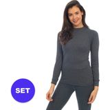 Heatkeeper - Thermo Set Dames - Antraciet - Thermokleding