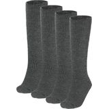 Heatkeeper - Kniekousen - Antraciet - Thermo - 4-Paar